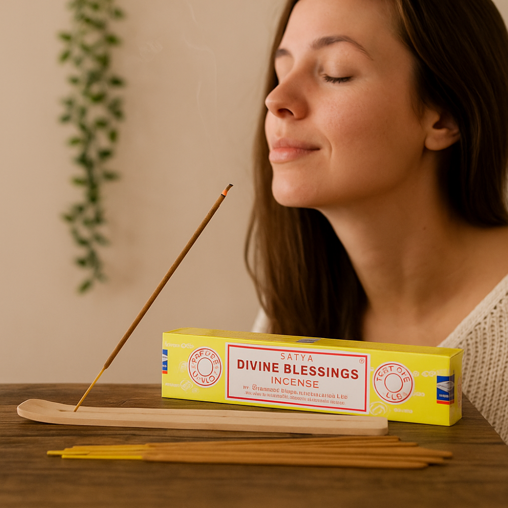 Betisoare parfumate Satya Divine Blessing – aroma sacra pentru meditatie si relaxare [2]