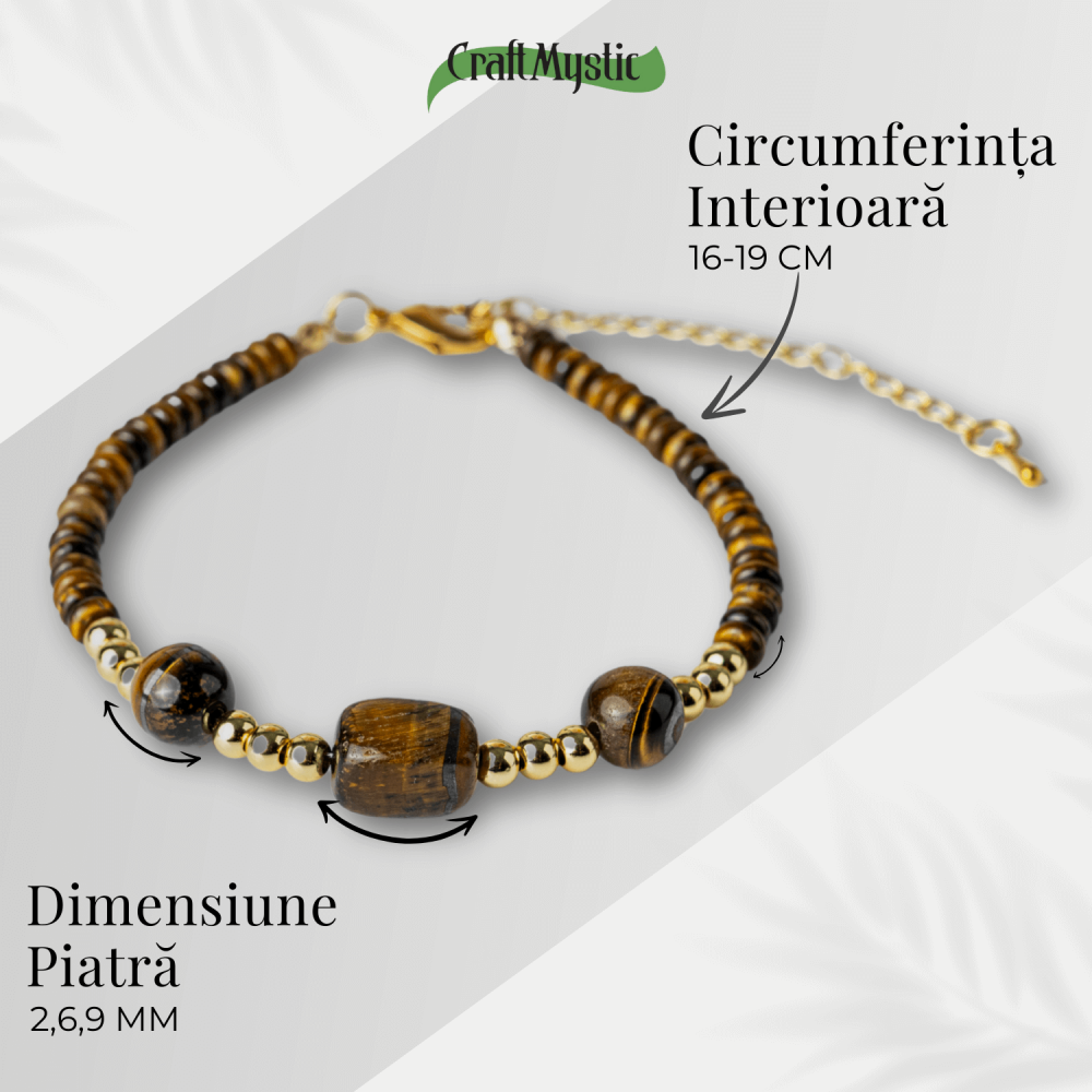 Vibratie de Stabilitate – Bratara cu Ochi de Tigru Natural [4]