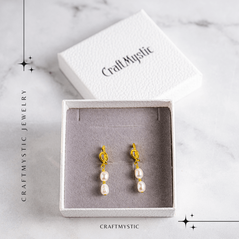 Bijuterie feminina, cercei cu perle de cultura – Rafinament si simplitate aurie [6]