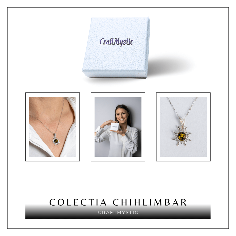 Puterea soarelui – Colier solar din argint 925 cu chihlimbar natural [6]