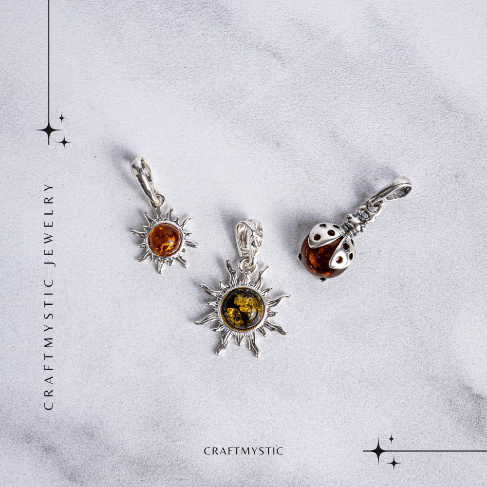 Puterea soarelui – Colier solar din argint 925 cu chihlimbar natural [8]