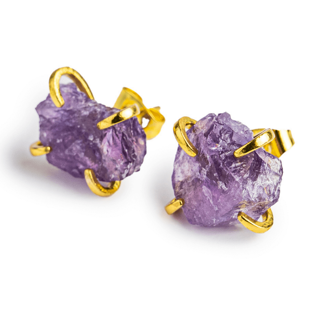 Puterea Linistii – Cercei cu Ametist si Inchidere cu Tija [1]