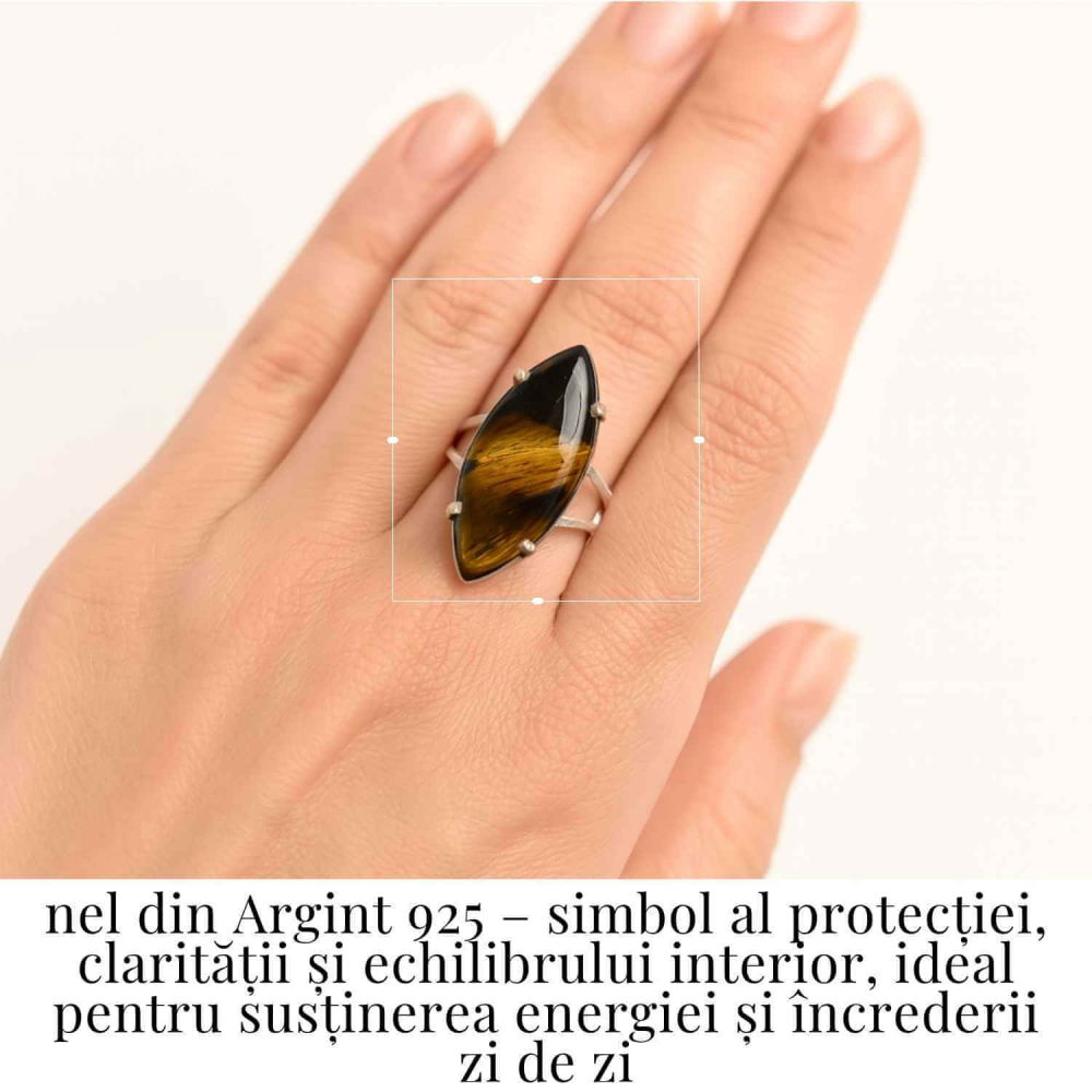 Inel Argint 925 cu Ochi de Tigru – Protectie si Claritate Mentala Zilnica [2]