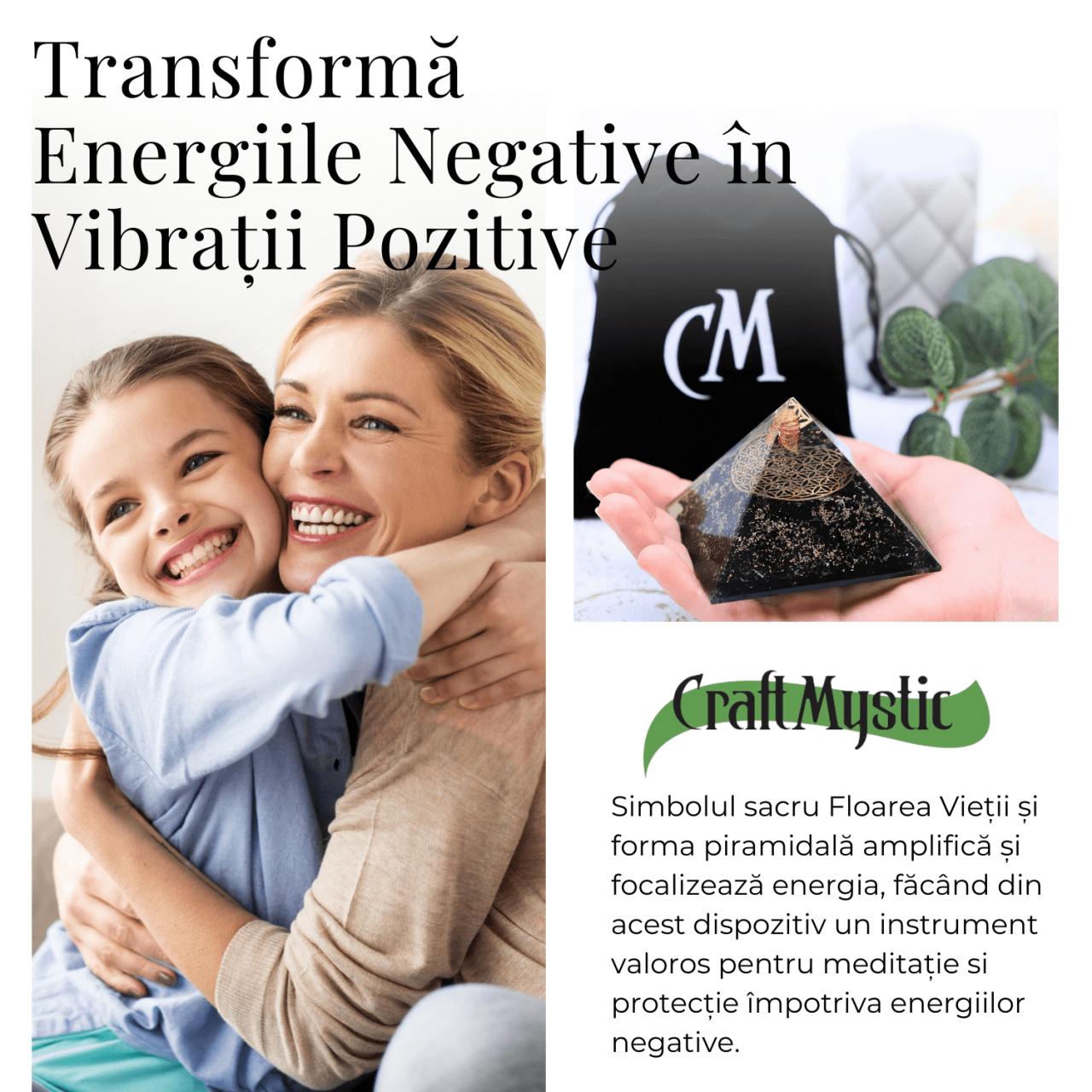 Piramidă Orgonica cu Turmalină Neagră - Protecție și Energie Pozitivă [6]