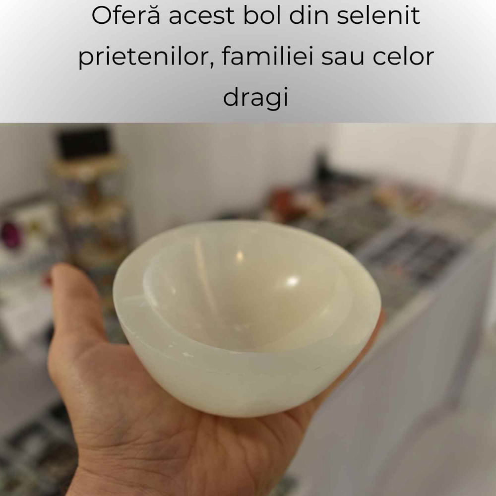 Bol de Selenit pentru Echilibru Energetic – Curatare, Calm si Armonie [2]