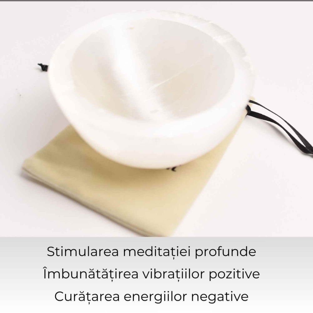 Bol de Selenit pentru Echilibru Energetic – Curatare, Calm si Armonie [4]