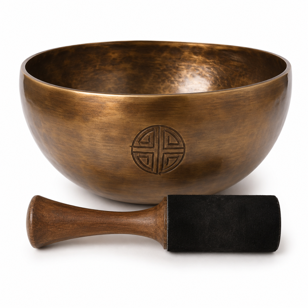 Bol Tibetan din Cupru Rotund 22.5 cm – Armonie Interioara si Relaxare Profunda [1]