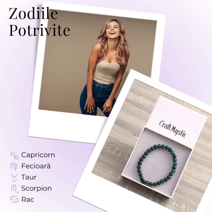 Bratara Elastica cu Margele 6mm din Jad Verde Semipretios Natural [6]