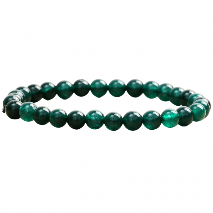 Bratara Elastica cu Margele 6mm din Jad Verde Semipretios Natural [1]