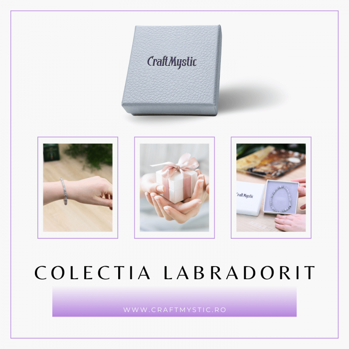 Bratara Elastica cu Margele Naturale de 6mm din Labradorit [5]