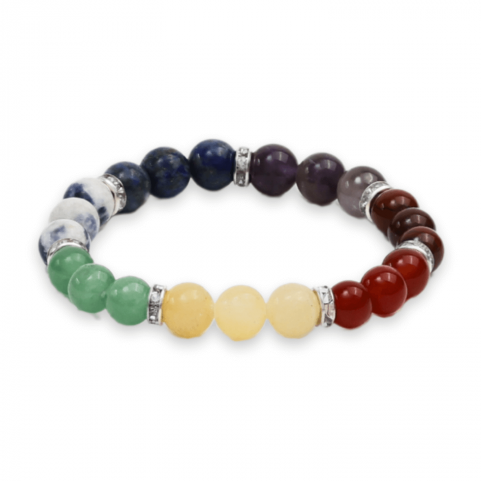 Bratara a 7 Chakre cu Margele de 12 mm din Pietre Semipretioase Naturale - Echilibru si Vindecare [1]