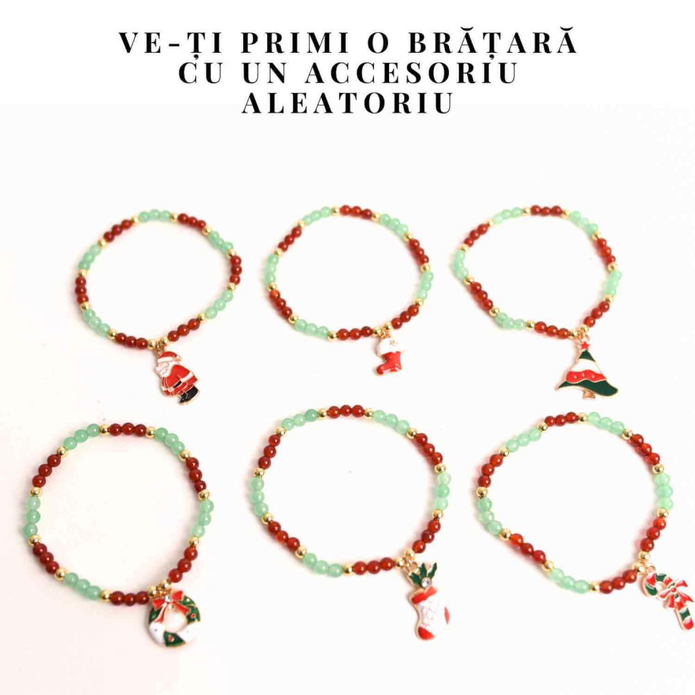 Bratara Agat rosu si aventurin verde accesoriu mix- eleganta si noroc [3]