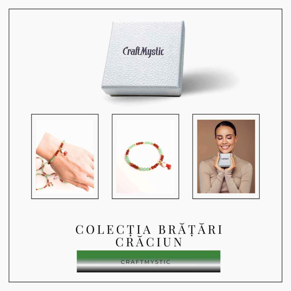 Bratara Agat rosu si aventurin verde accesoriu mix- eleganta si noroc [8]