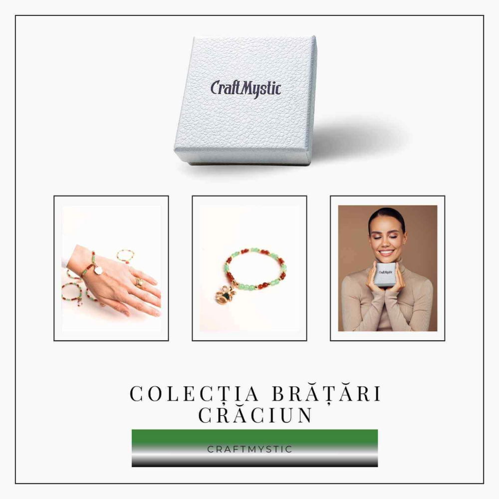 Bratara Agat Rosu si Aventurin Verde, Accesoriu Mix – Echilibru si Noroc [8]