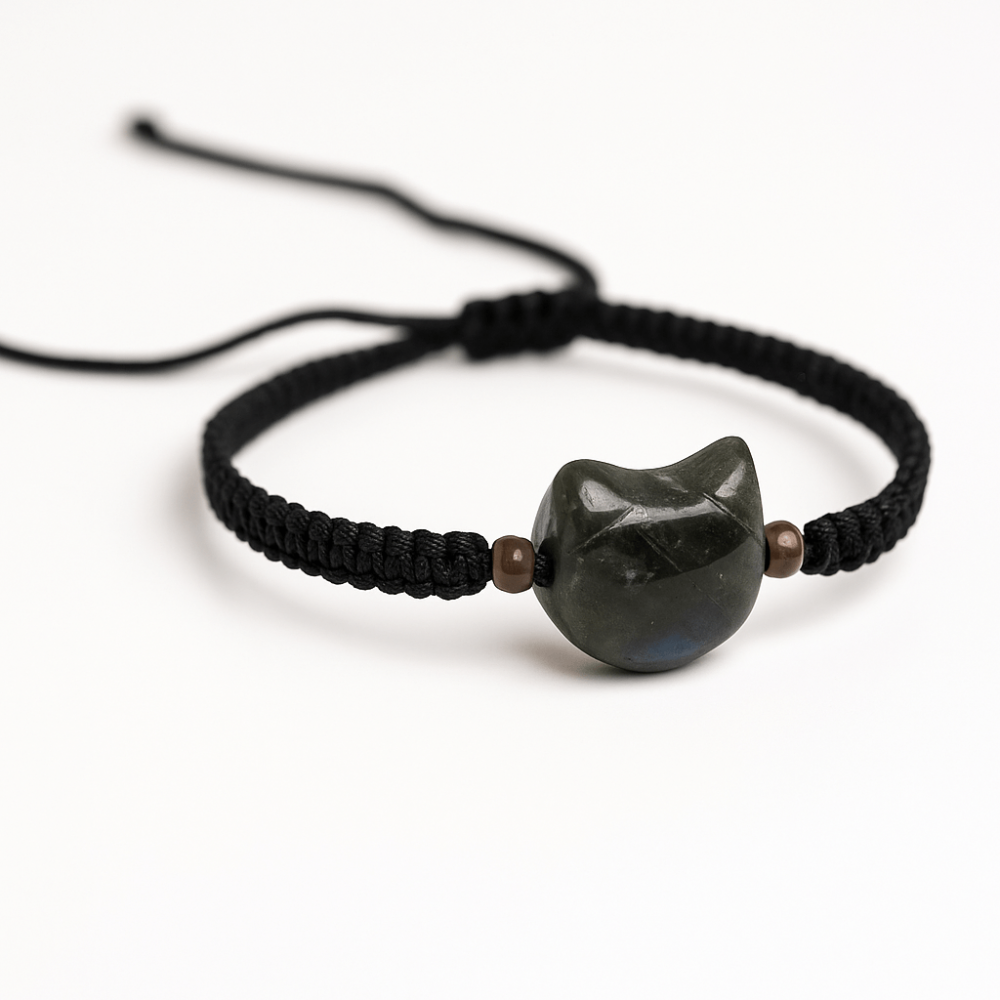 Bratara ajustabila Labradorit pisicuta - protectie si intuitie [1]