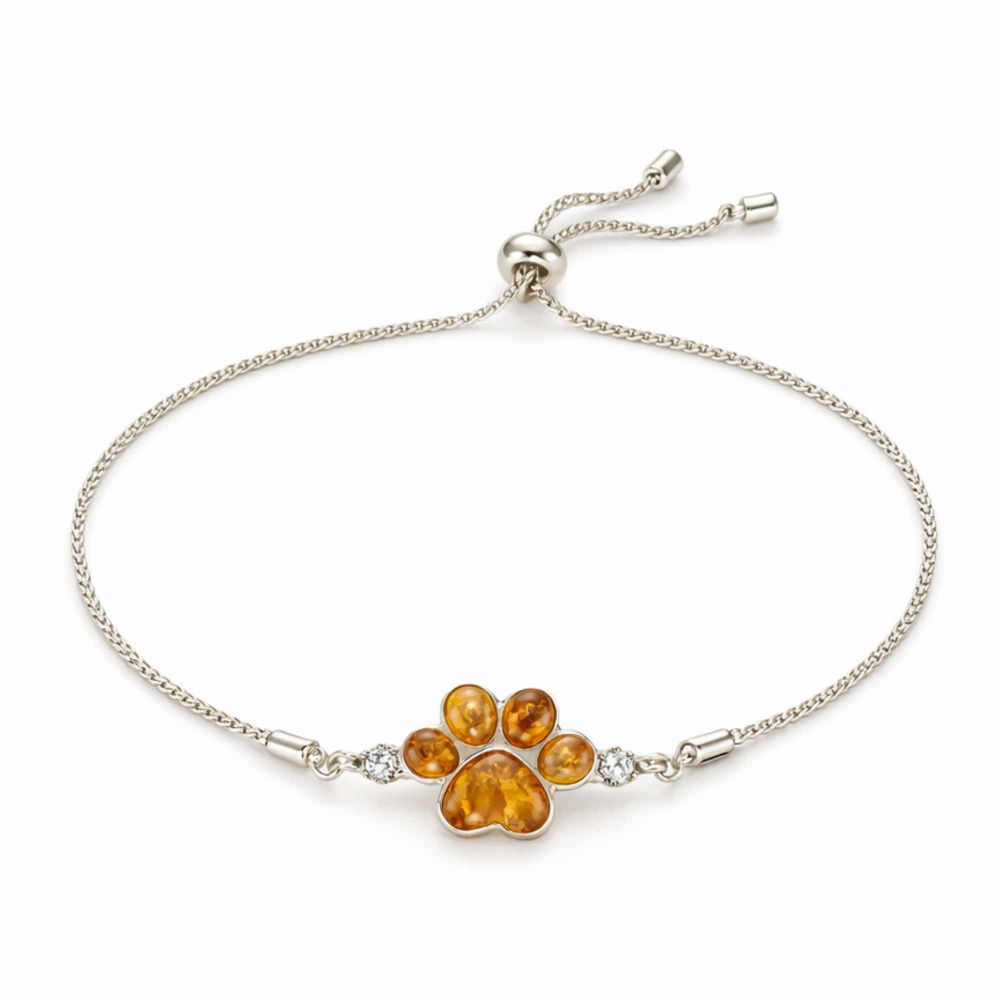 Bratara Argint 925 Labuta de Catel cu Chihlimbar Natural – Energie si Loialitate [1]