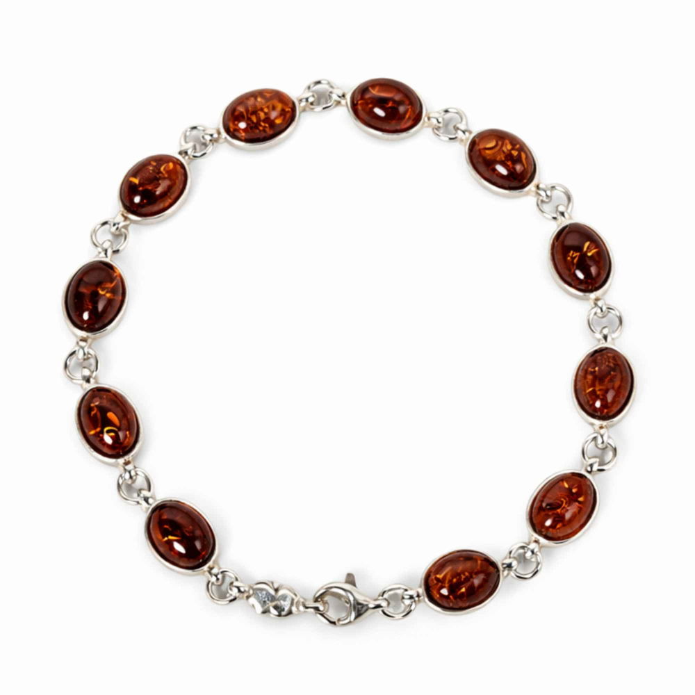 Bratara Argint 925 cu Chihlimbar Natural Oval – Eleganta si Caldura Solara [1]