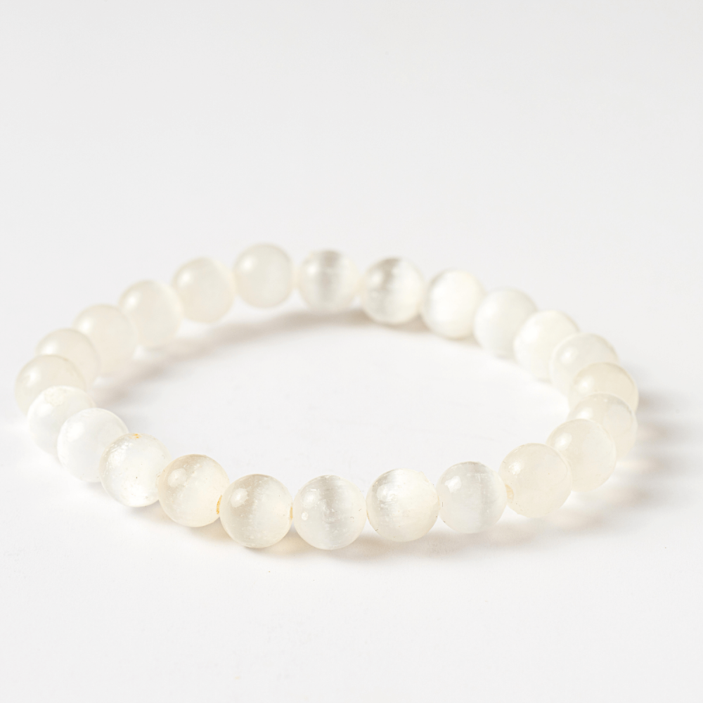 Bratara din Selenit Natural 8mm – Echilibru si Claritate [7]