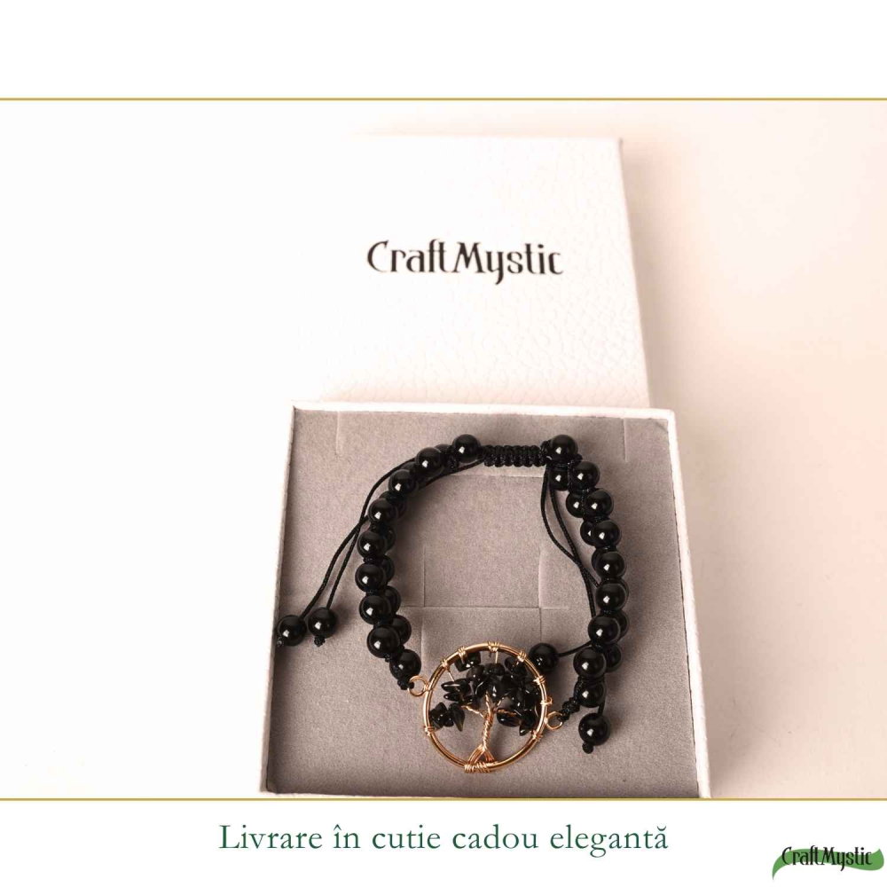 Bratara cu Obsidian si Arborele Vietii – Protectie, Stabilitate si Forta Interioara [6]