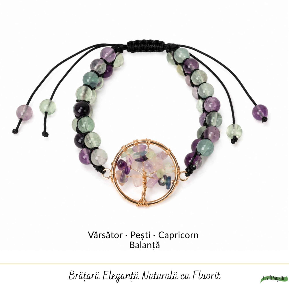 Bratara cu Fluorit si Arborele Vietii – Claritate, Echilibru si Inspiratie [5]