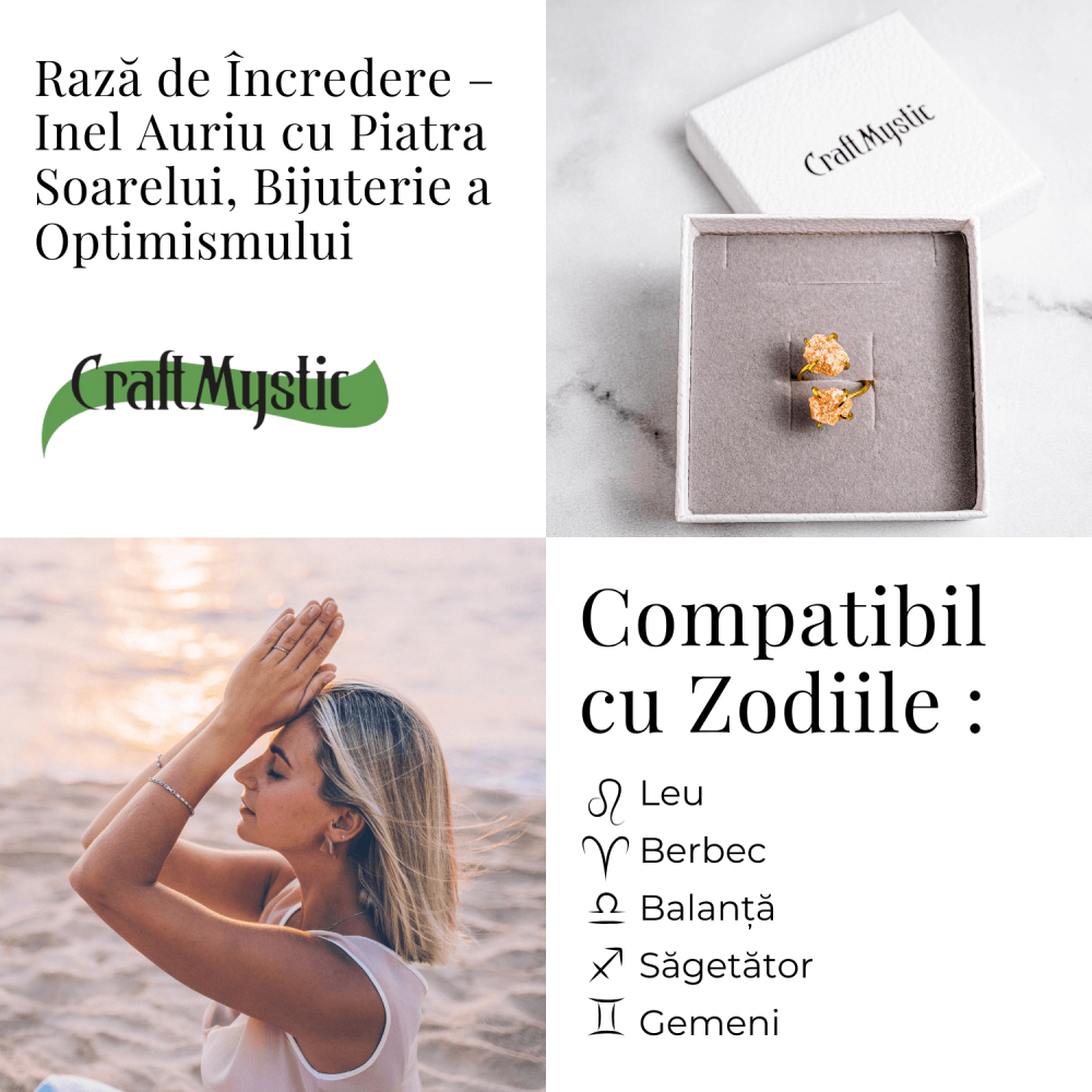 Raza de incredere – Inel Auriu cu Piatra Soarelui, Bijuterie a Optimismului [5]