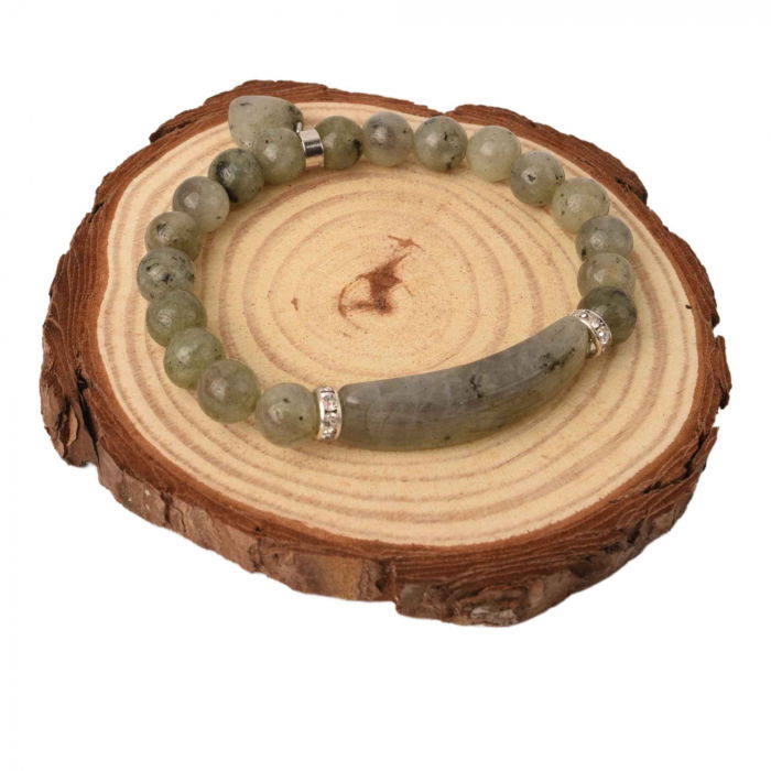 Bratara cu pietre semipretioase margele 8mm ochi de Labradorit: Echilibru si armonie [4]