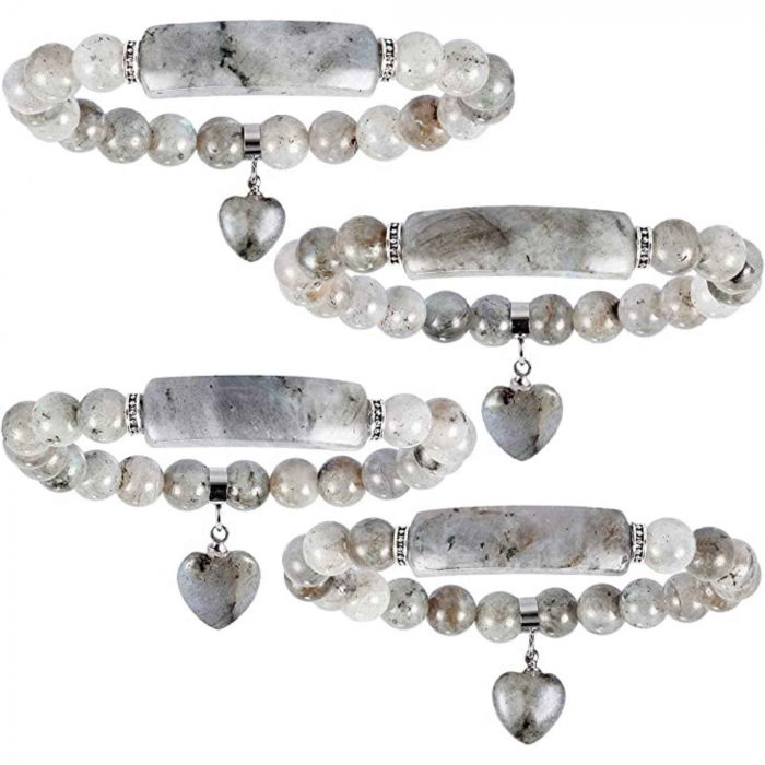 Bratara cu pietre semipretioase margele 8mm ochi de Labradorit: Echilibru si armonie [7]