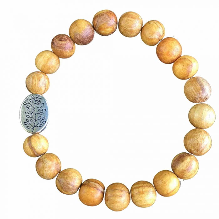 Bratara Artizanala din Palo Santo pentru Protectia impotriva Energiilor Negative, Cadou de Bunastare si Yoga [1]