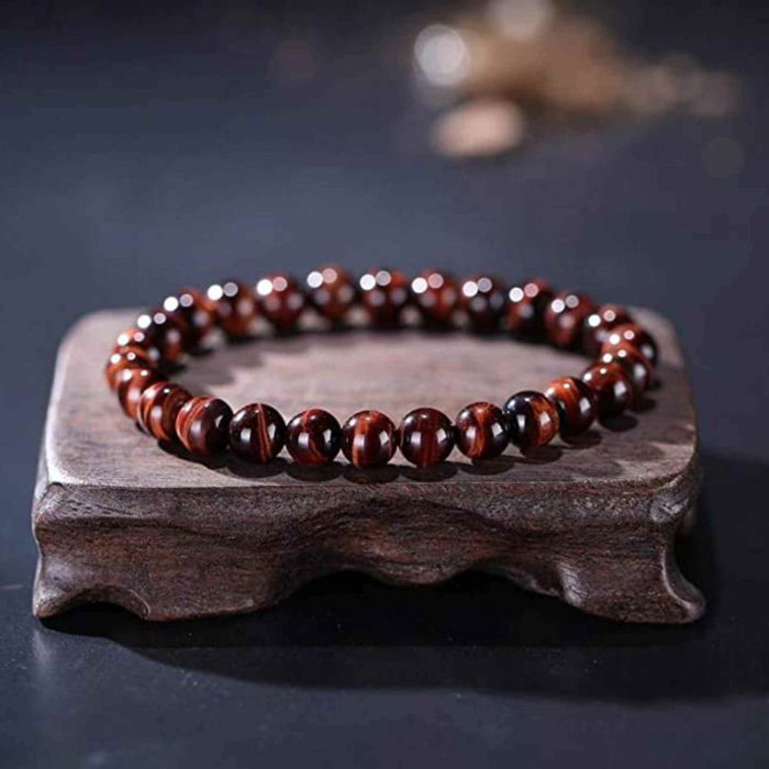 Bratara din piatra semipretioasa Ochi de Tigru Rosu Dragon's Eye - Stimulare, Incredere si Armonie intr-un Accesoriu Atragator [6]