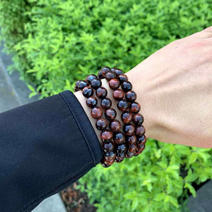 Bratara din piatra semipretioasa Ochi de Tigru Rosu Dragon's Eye - Stimulare, Incredere si Armonie intr-un Accesoriu Atragator [4]