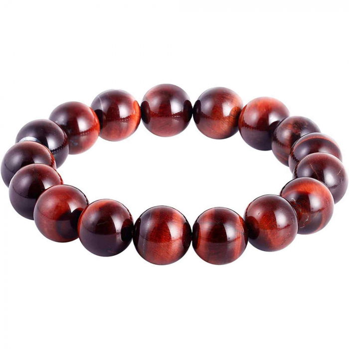 Bratara din piatra semipretioasa Ochi de Tigru Rosu Dragon's Eye - Stimulare, Incredere si Armonie intr-un Accesoriu Atragator [1]