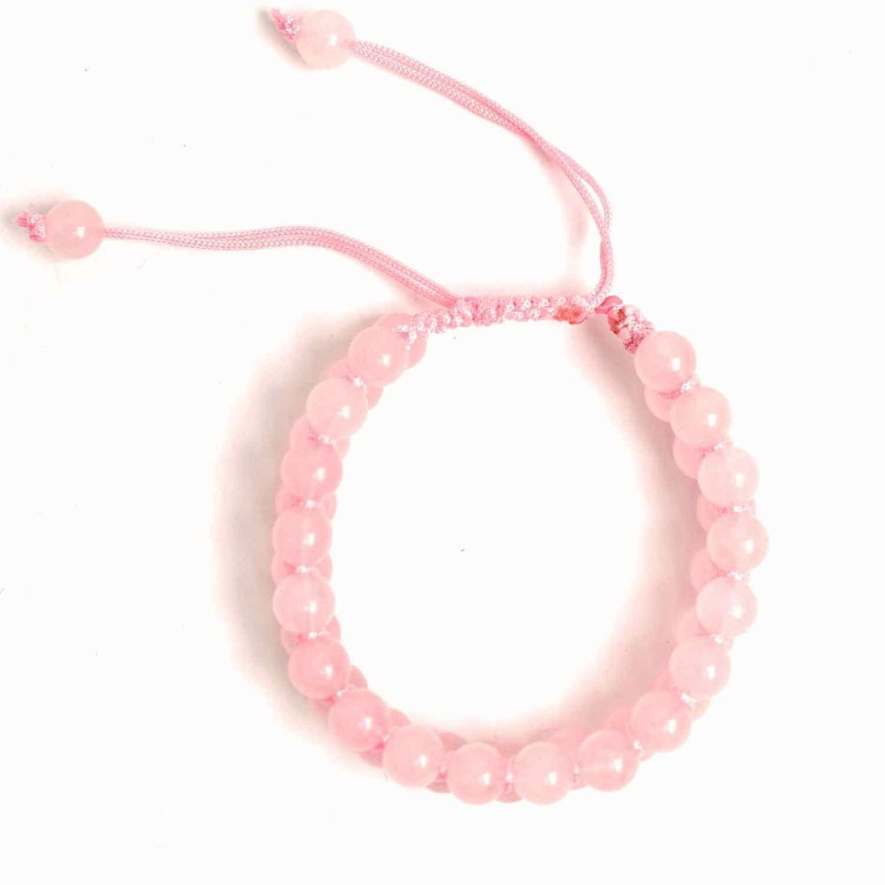 Bratara Dubla Reglabila din Cuart Roz 8mm – Iubire și Armonie [7]