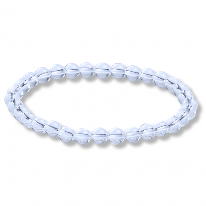 Bratara Elastica cu Margele 6mm Cuart transparent  Energie Pozitiva [1]
