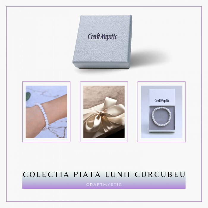 Bratara cu margele 6mm din Piatra Lunii Curcubeu pentru Vindecare Emotionala [6]