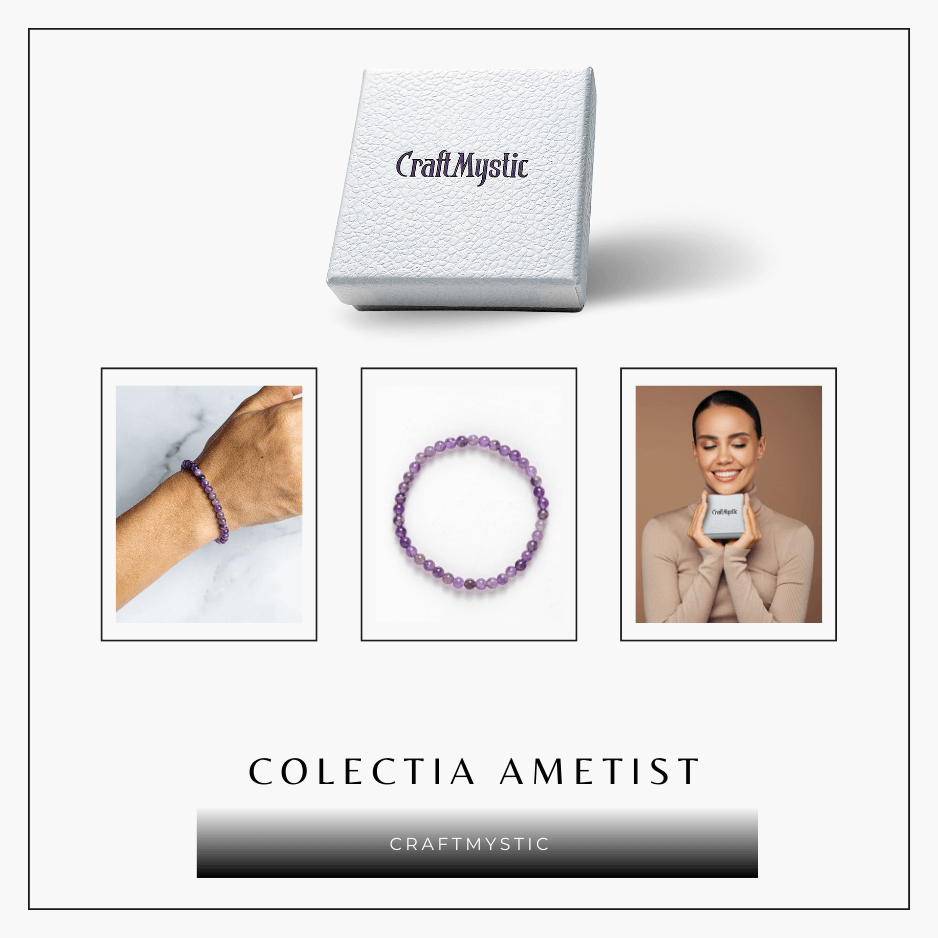 Bratara Elastica din Ametist 5mm – Claritate Mentala si Echilibru Emoțional [8]