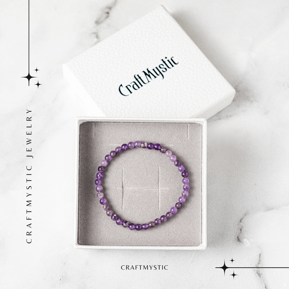 Bratara Elastica din Ametist 5mm – Claritate Mentala si Echilibru Emoțional [6]