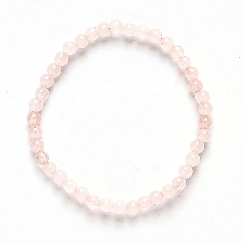 Bratara Elastica cu Margele de Cuart Roz 5mm – Iubire si Vindecare Emotionala [9]