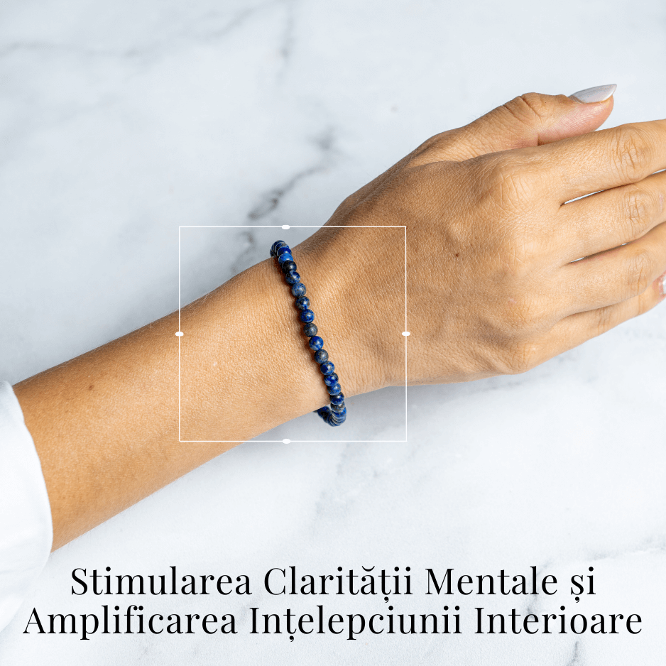 Bratara Elastica Lapis Lazuli 5 mm – Claritate si Creativitate [2]