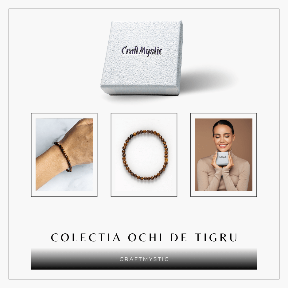 Bratara Elastica cu Margele 4 mm din Ochi de Tigru – Protectie si incredere [7]