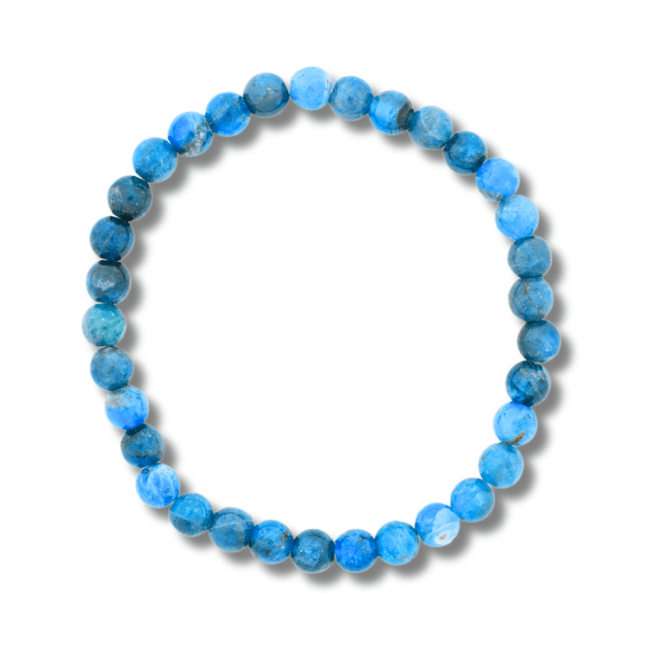 Bratara Elastica cu Margele Naturale de 6mm din Apatit Albastru [1]