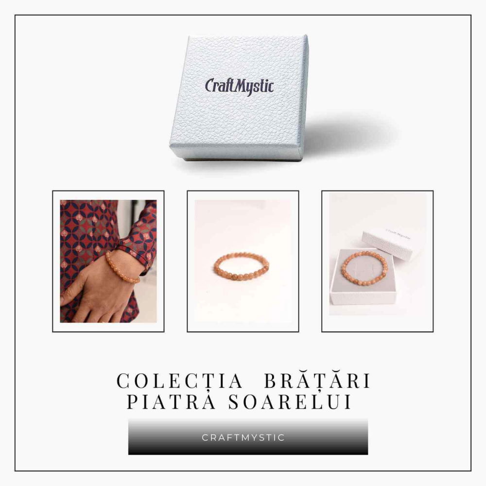 Bratara elastica cu piatra soarelui 6mm – Energie si optimism [6]