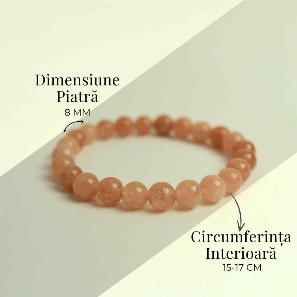 Bratara elastica cu piatra soarelui 8mm – Incredere si abundenta [5]