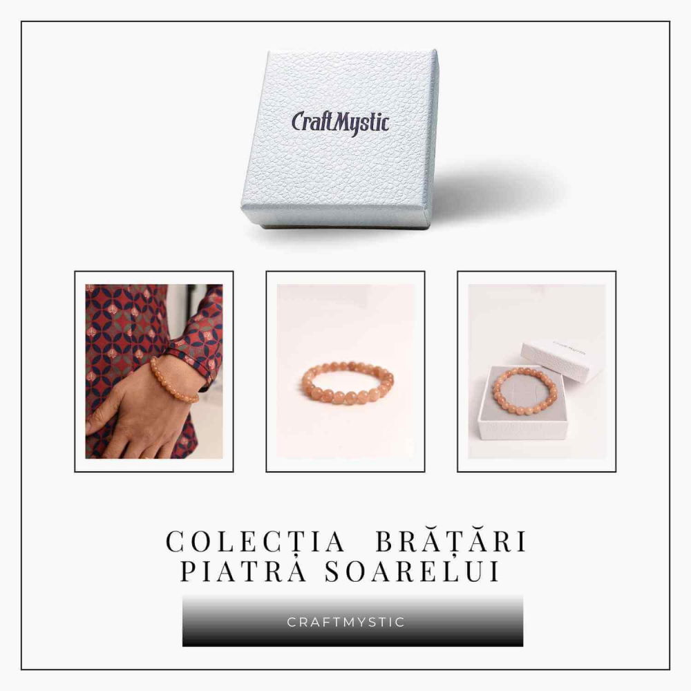 Bratara elastica cu piatra soarelui 8mm – Incredere si abundenta [7]