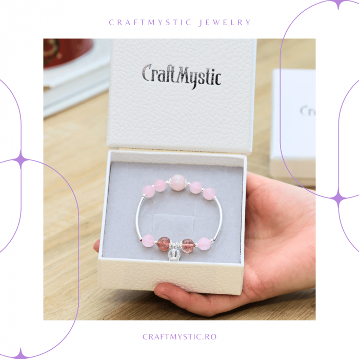 Bratara elastica cu margele 6mm din pietre naturale Carneol pentru barbati si femei - [3]