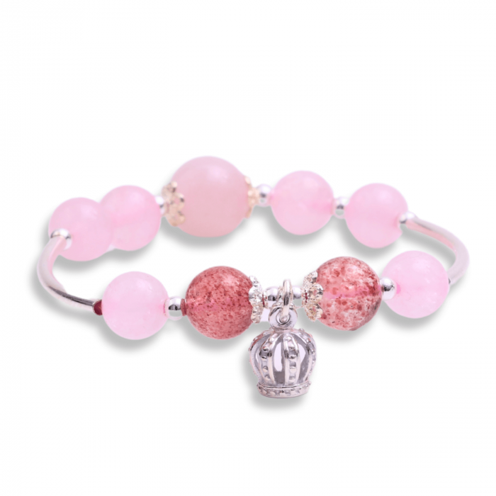 Bratara elastica cu margele 6mm din pietre naturale Carneol pentru barbati si femei - [2]