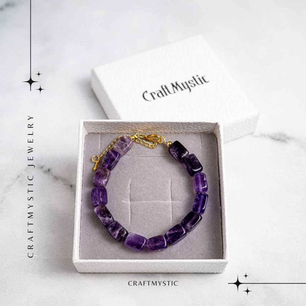Geometrie Spirituala – Bratara cu Ametist Natural [7]