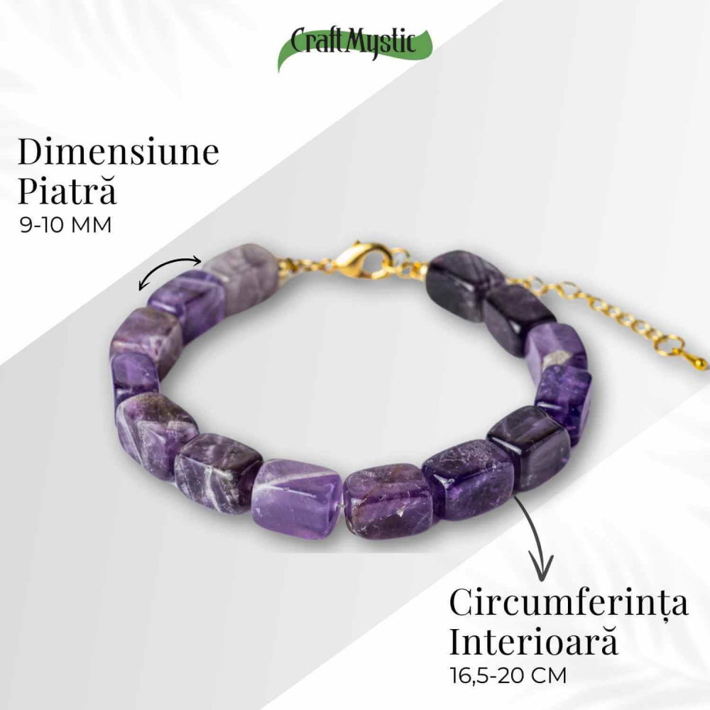 Geometrie Spirituala – Bratara cu Ametist Natural [4]