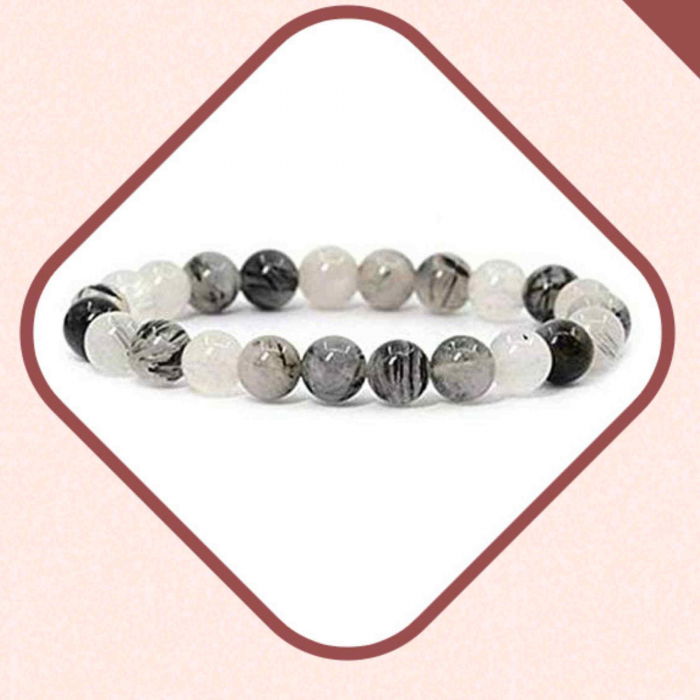 Bratara de Manifestare - Bratara Manuala din Rutil Negru Natural 8mm [6]