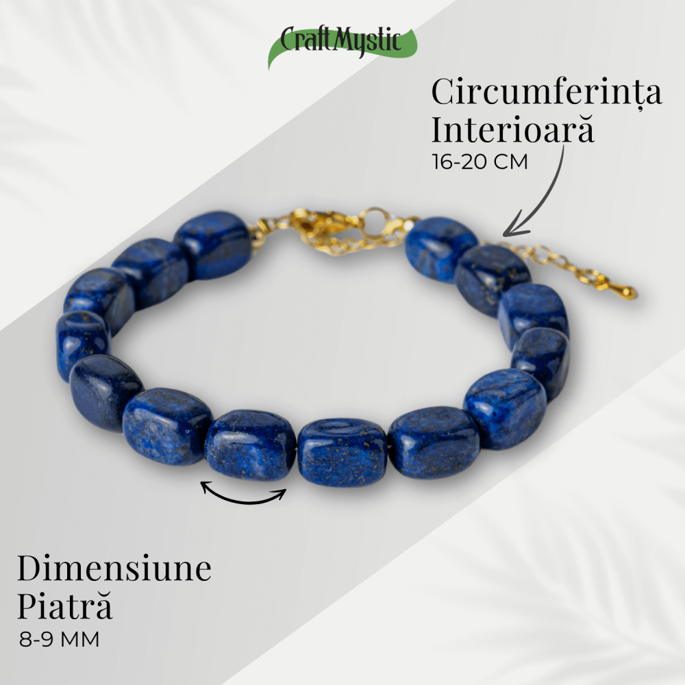 Claritate si Intelepciune – Bratara cu Lapis Lazuli Natural [4]