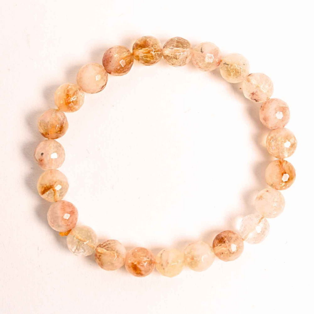 Bratara Elastica Radianta cu Citrin Fatetat 8mm – Energie si Prosperitate [1]